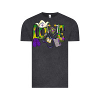 Vintage Black Mardi Gras Love Nurse Vintage Tee - BundleAndBundleShop