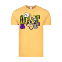 Vintage Mustard Mardi Gras Love Nurse Vintage Tee - BundleAndBundleShop