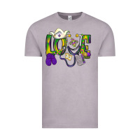 Mardi Gras Love Nurse Vintage Tee | Teevron