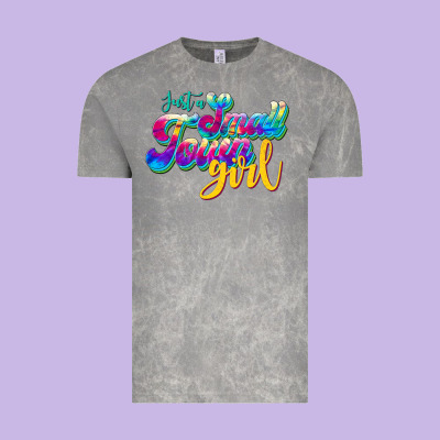 Just A Small Town Girl Vintage Tee Designed By Jahusdesignshop