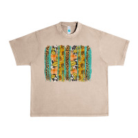 French Oak fall sunflower brushstroke Urban Heavy Tee - BundleAndBundleShop