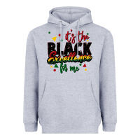 Heather Grey It's the black excellence for me Heavyweight Hoodie - FaDigitalArtStudio