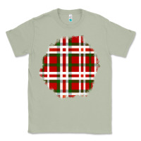 Matcha Christmas Tartan Patch Classic Tee - BundleAndBundleShop