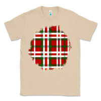 Mushroom Christmas Tartan Patch Classic Tee - BundleAndBundleShop