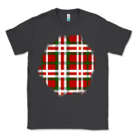 Smoke Christmas Tartan Patch Classic Tee - BundleAndBundleShop