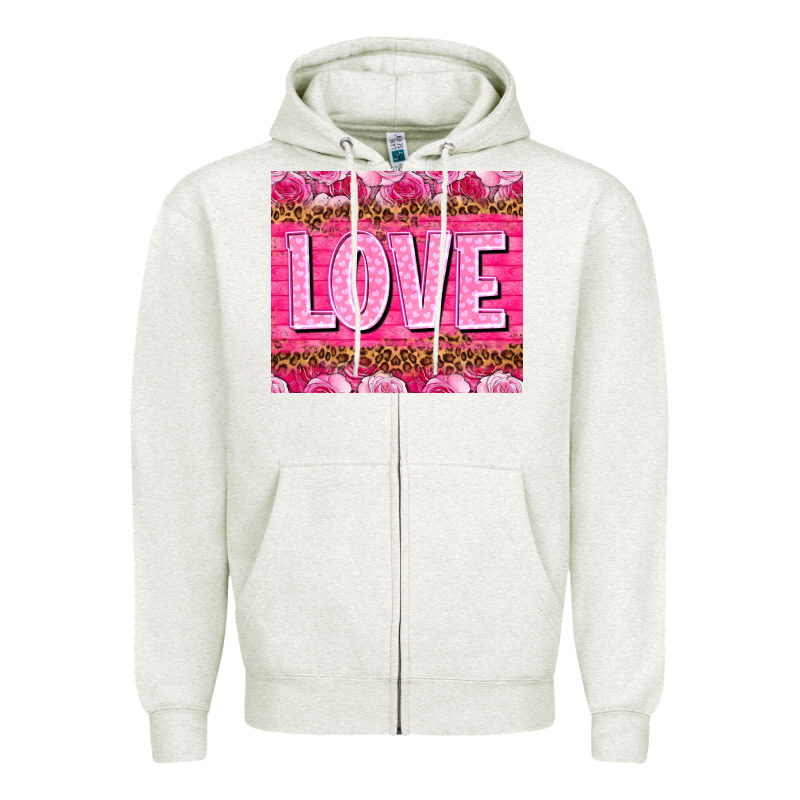 Love Valentine's Day Tumbler Zipper Hoodie by HowdyJamesFarm | Teevron
