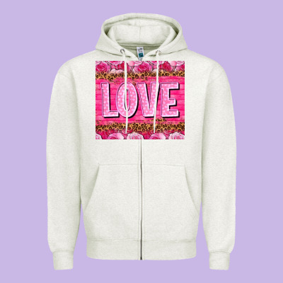 Love Valentine's Day Tumbler Zipper Hoodie Designed By Howdyjamesfarm