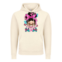 Vintage Artic Warrior Mom Messy Bun With Flowers Vintage Hoodie - BundleAndBundleShop