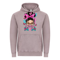 Warrior Mom Messy Bun With Flowers Vintage Hoodie | Teevron