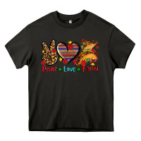 Asphalt peace love tacos Heavy Core Tee - AdoDesignShop