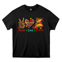 Black peace love tacos Heavy Core Tee - AdoDesignShop