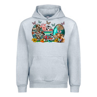 Heather Grey easter easter eggs Urban Hoodie - CowhideDigitalArt