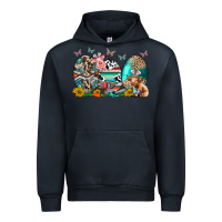 Navy easter easter eggs Urban Hoodie - CowhideDigitalArt