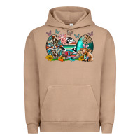 Pigment Burro easter easter eggs Urban Hoodie - CowhideDigitalArt