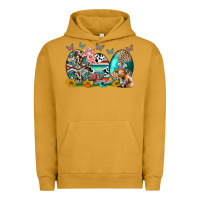 Pigment Peanut Butter easter easter eggs Urban Hoodie - CowhideDigitalArt