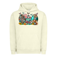 Pigment Pistachio easter easter eggs Urban Hoodie - CowhideDigitalArt