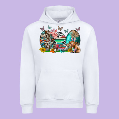 Easter Easter Eggs Urban Hoodie Designed By Cowhidedigitalart