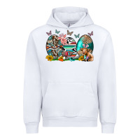 White easter easter eggs Urban Hoodie - CowhideDigitalArt