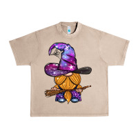 French Oak witch gnome with broom Urban Heavy Tee - BundleAndBundleShop