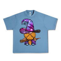 Pebble Blue witch gnome with broom Urban Heavy Tee - BundleAndBundleShop