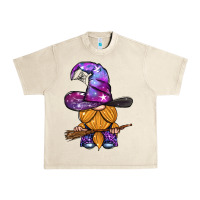 Sandshell witch gnome with broom Urban Heavy Tee - BundleAndBundleShop