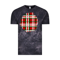 Cloud Black Christmas Tartan Patch Vintage Tee - BundleAndBundleShop