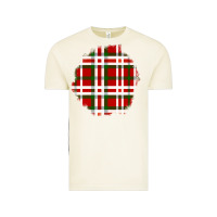 Vintage Arctic Christmas Tartan Patch Vintage Tee - BundleAndBundleShop