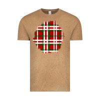 Vintage Camel Christmas Tartan Patch Vintage Tee - BundleAndBundleShop
