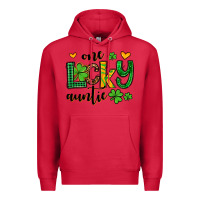 Cardinal One lucky auntie St. Patrick's Premium Hoodie - OliviaCreatesArt