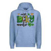 Colony Blue One lucky auntie St. Patrick's Premium Hoodie - OliviaCreatesArt