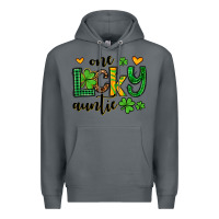 Rock One lucky auntie St. Patrick's Premium Hoodie - OliviaCreatesArt