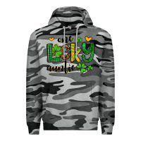 Slate Camo One lucky auntie St. Patrick's Premium Hoodie - OliviaCreatesArt
