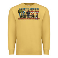 Antique Gold It's the guts and it's the glory a hundred stripes Premium Sweatshirt - FaDigitalArtStudio