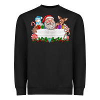 Black custom name christmas Heavyweight Sweatshirt - texasbilliewilder