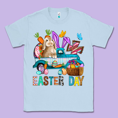 Easter Day With Truck Classic Tee Designed By Bundleandbundleshop