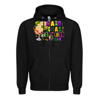 Black mardi gras drinking team margaritas Zipper Hoodie - CowGirlArtShop