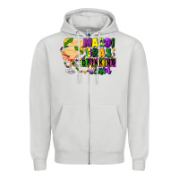 Dove Grey mardi gras drinking team margaritas Zipper Hoodie - CowGirlArtShop