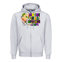 Heather Grey mardi gras drinking team margaritas Zipper Hoodie - CowGirlArtShop