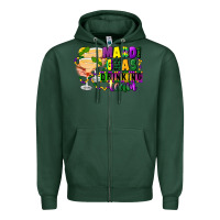 Sports Green mardi gras drinking team margaritas Zipper Hoodie - CowGirlArtShop