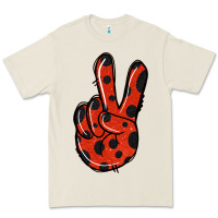 Bone Ladybug Peace Sign Premium Tee - Jasminsmagicworld