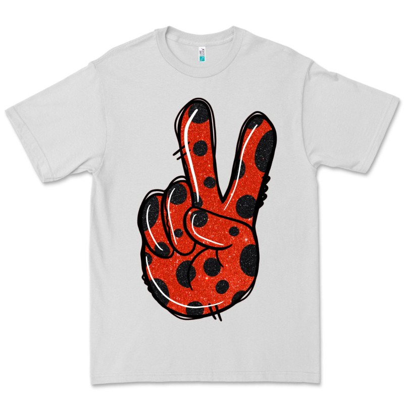 Ladybug Peace Sign Premium Tee by Jasminsmagicworld | Teevron