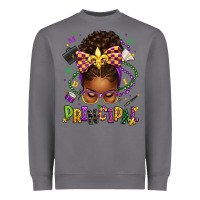 Storm mardi gras principal afro messy bun Heavyweight Sweatshirt - texasbilliewilder