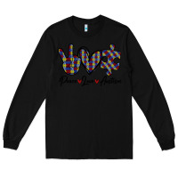 Black Peace Love Autism Long Sleeve Tee - Bettercallsaul