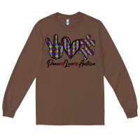 Chestnut Peace Love Autism Long Sleeve Tee - Bettercallsaul