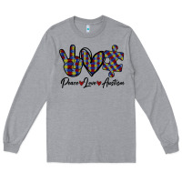 Heather Grey Peace Love Autism Long Sleeve Tee - Bettercallsaul