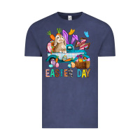 Vintage Denim Easter Day With Truck Vintage Tee - BundleAndBundleShop