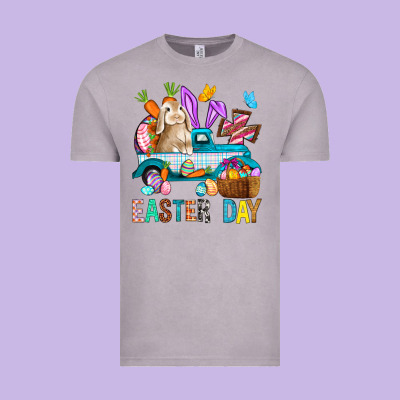 Easter Day With Truck Vintage Tee Designed By Bundleandbundleshop