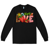 Black love strawberry Long Sleeve Tee - RanaPortraitStore