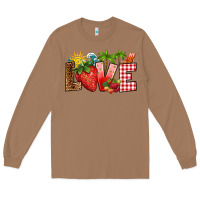 Toasted Coconut love strawberry Long Sleeve Tee - RanaPortraitStore