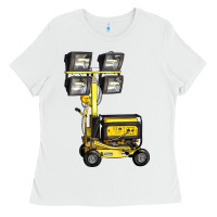 White Towable Light Towers Ladies Tee - LillyAllenDesigns